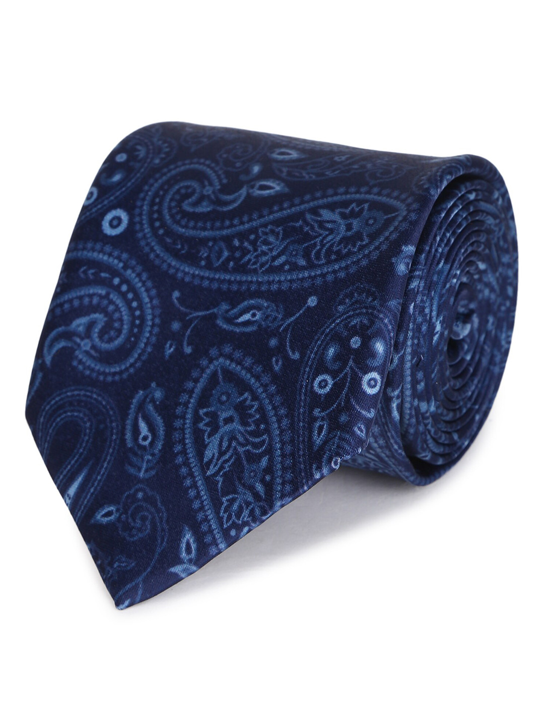 Tossido Men Blue Printed Broad Formal Tie
