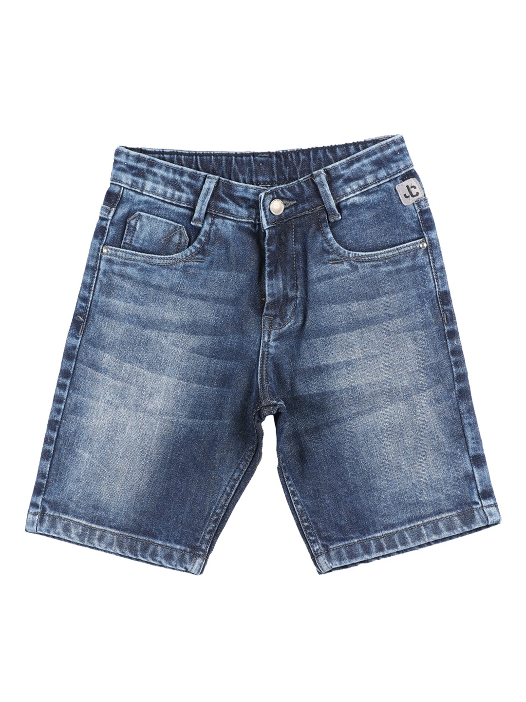 Buy Jean Cafe Boys Blue Washed Slim Fit Denim Shorts Myntra