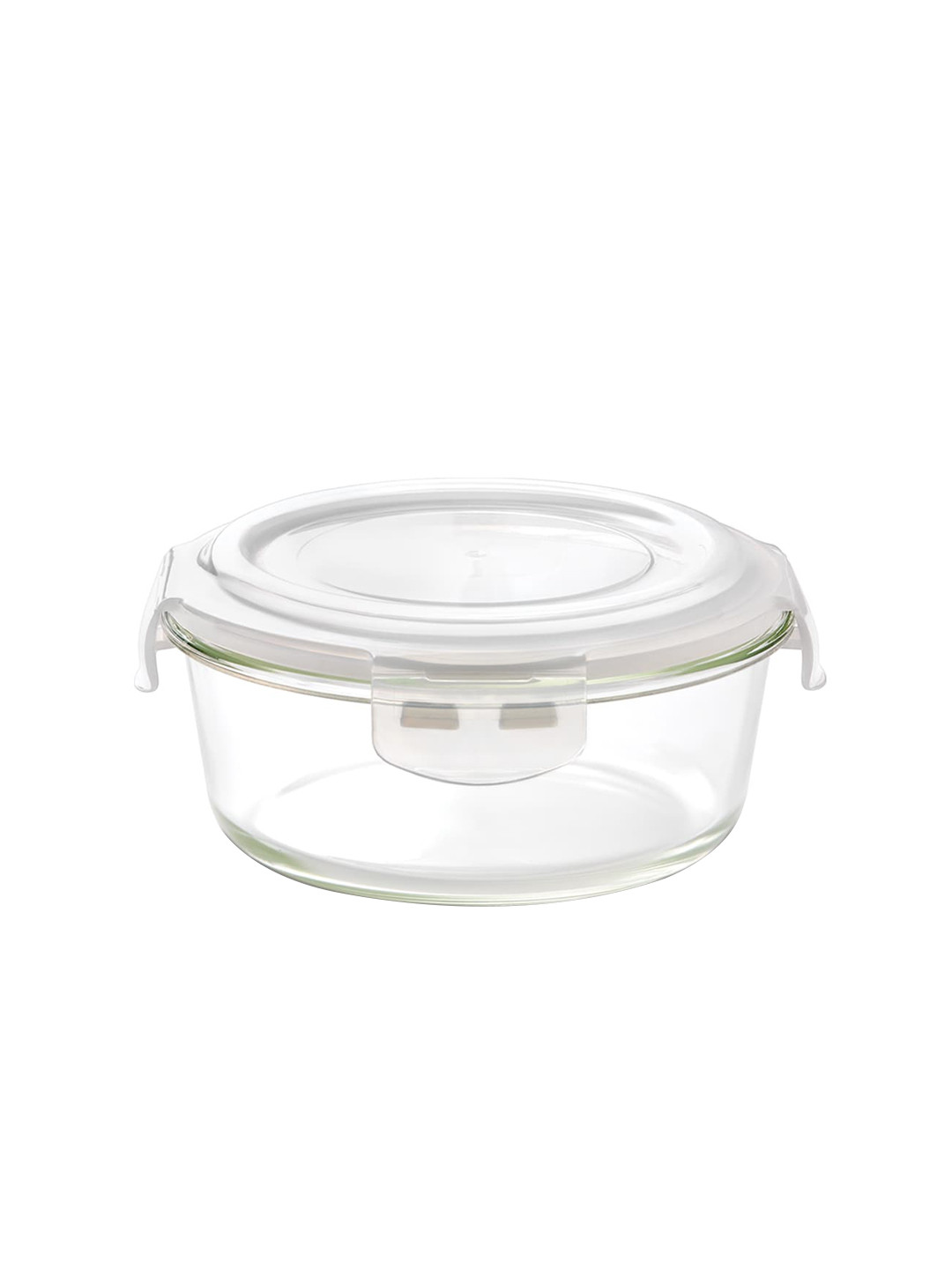 BOROSIL Transparent Klip-N-Store Microwave & Oven Safe Glass Storage Container With Air Tight Lid