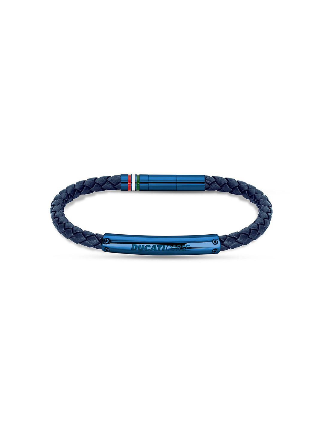 DUCATI CORSE Men Blue & Red Cuff Bracelet