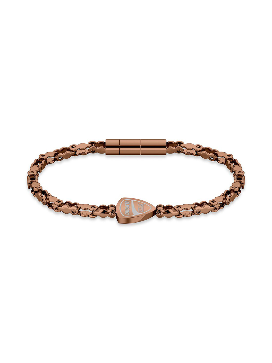 DUCATI CORSE Men Brown & Gold-Toned Chain Link Bracelet