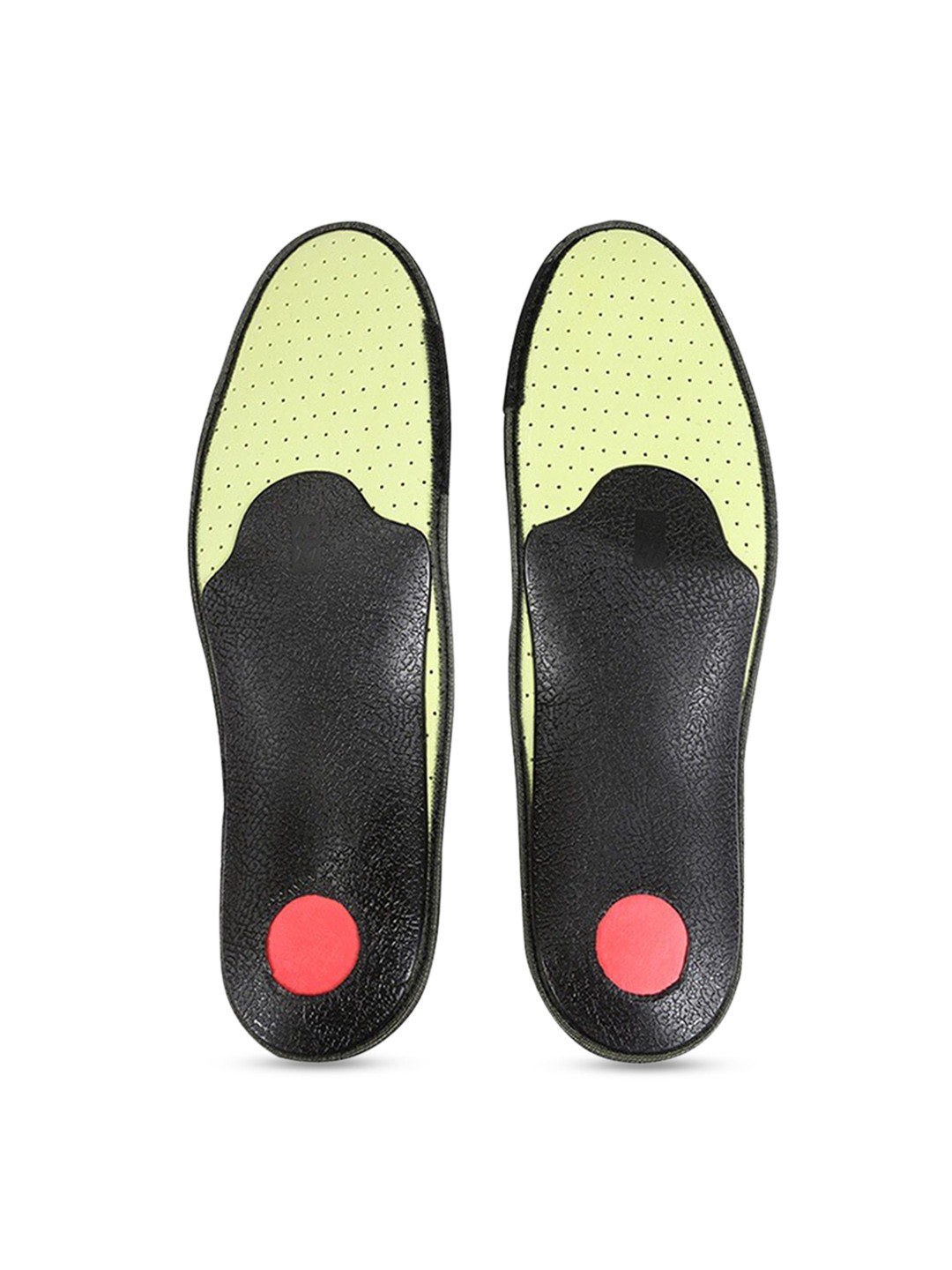 PRO Lime Green and Red Solid Cricket Sport Shoes Insoles