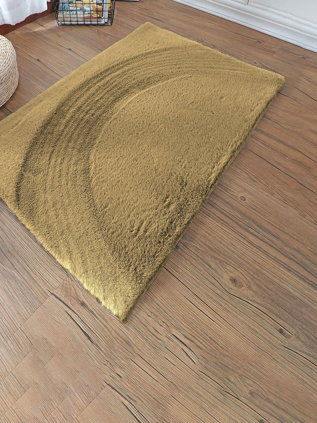 LUXEHOME INTERNATIONAL Camel Brown Single Anti Slip Doormat