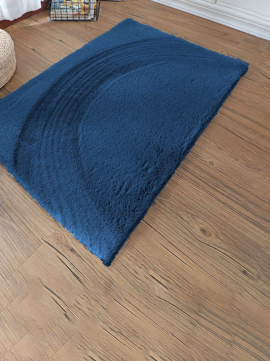 LUXEHOME INTERNATIONAL Teal Blue Solid Ultra Soft Anti-Skid Door Mat