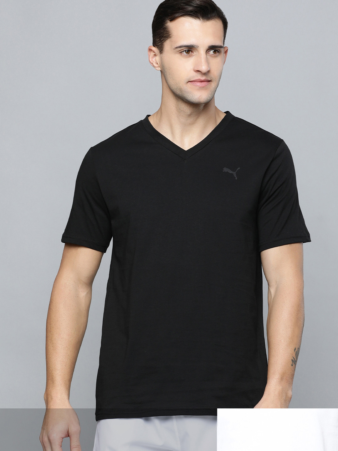 Puma Men V-Neck T-Shirts Pack of 2