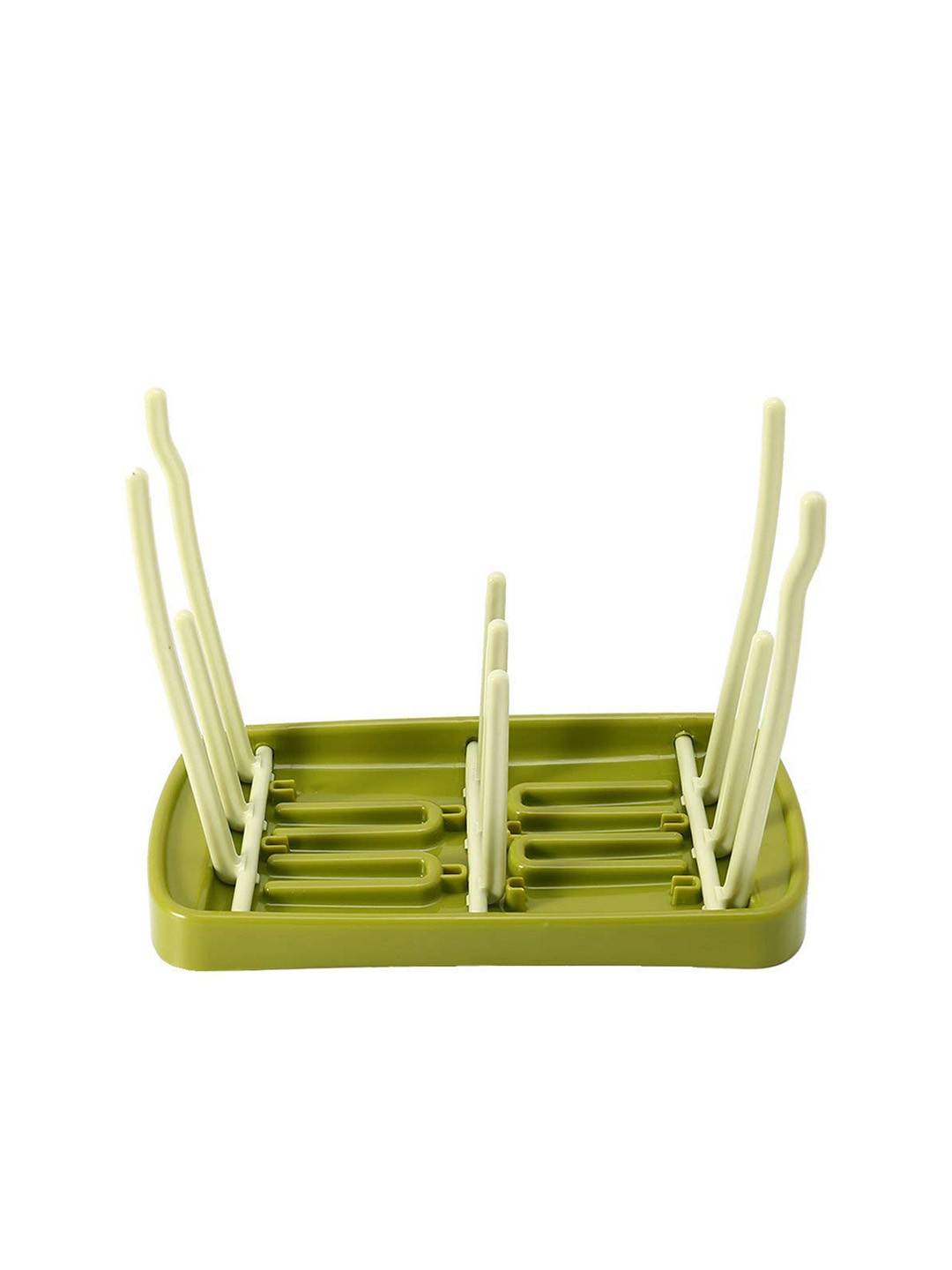 SYGA Green Foldable Bottle Drying Rack Storage