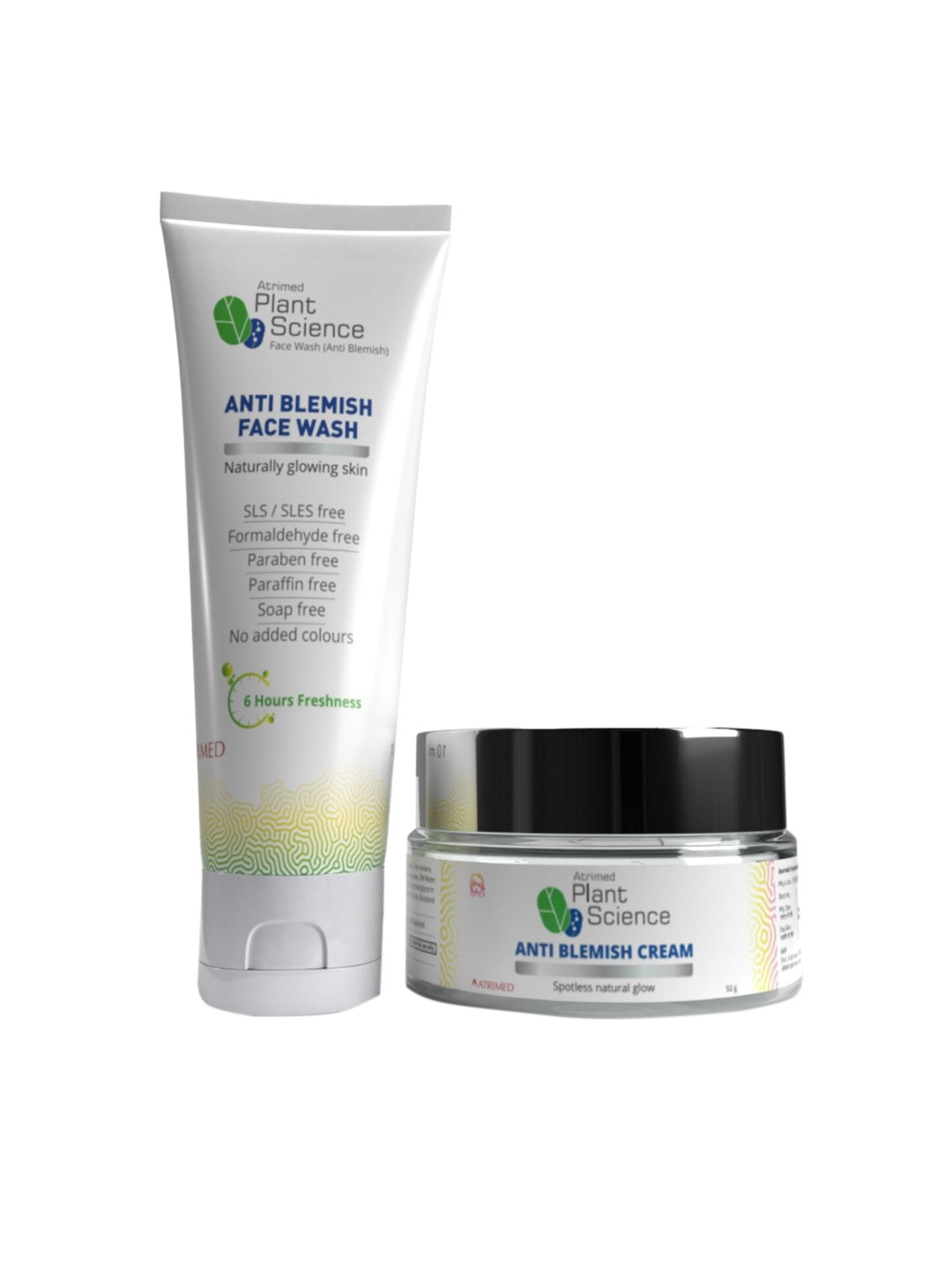 Atrimed Plant Science Anti-Blemish Face Wash 50 ml & Cream 50 g