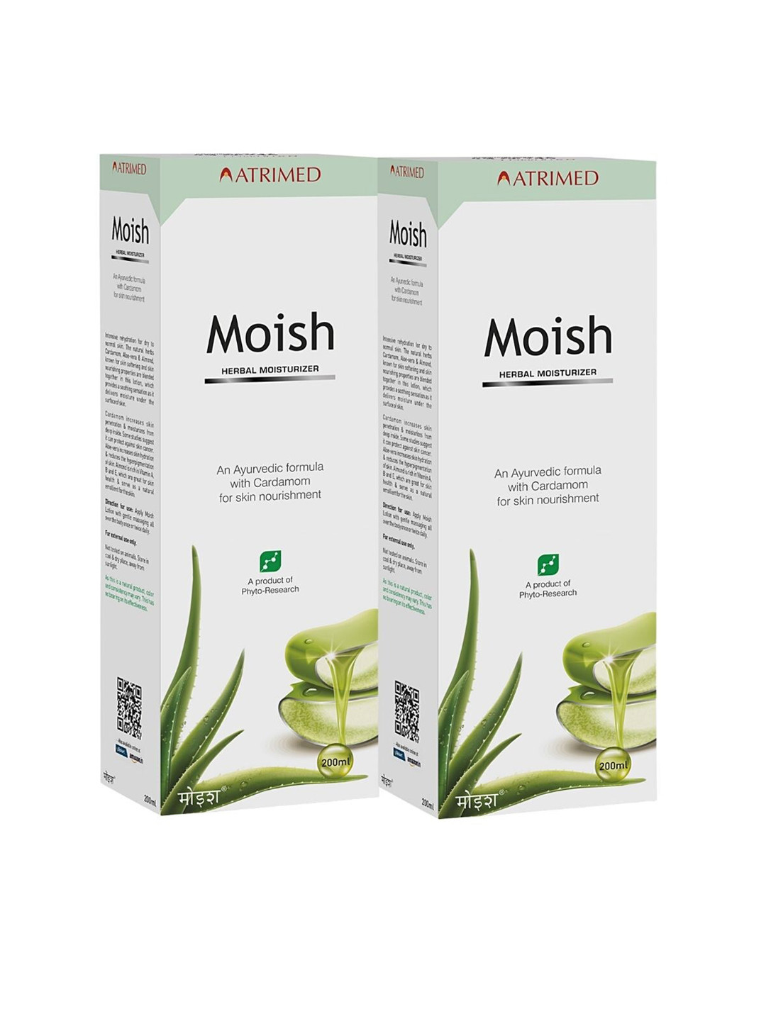 Atrimed Plant Science Set of 2 Moish Herbal Moisturizer - 200 ml Each