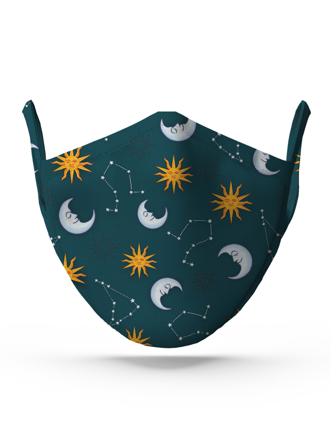 wHAT'S DOwn Unisex Green Galaxy Cotton Reusable Face Mask