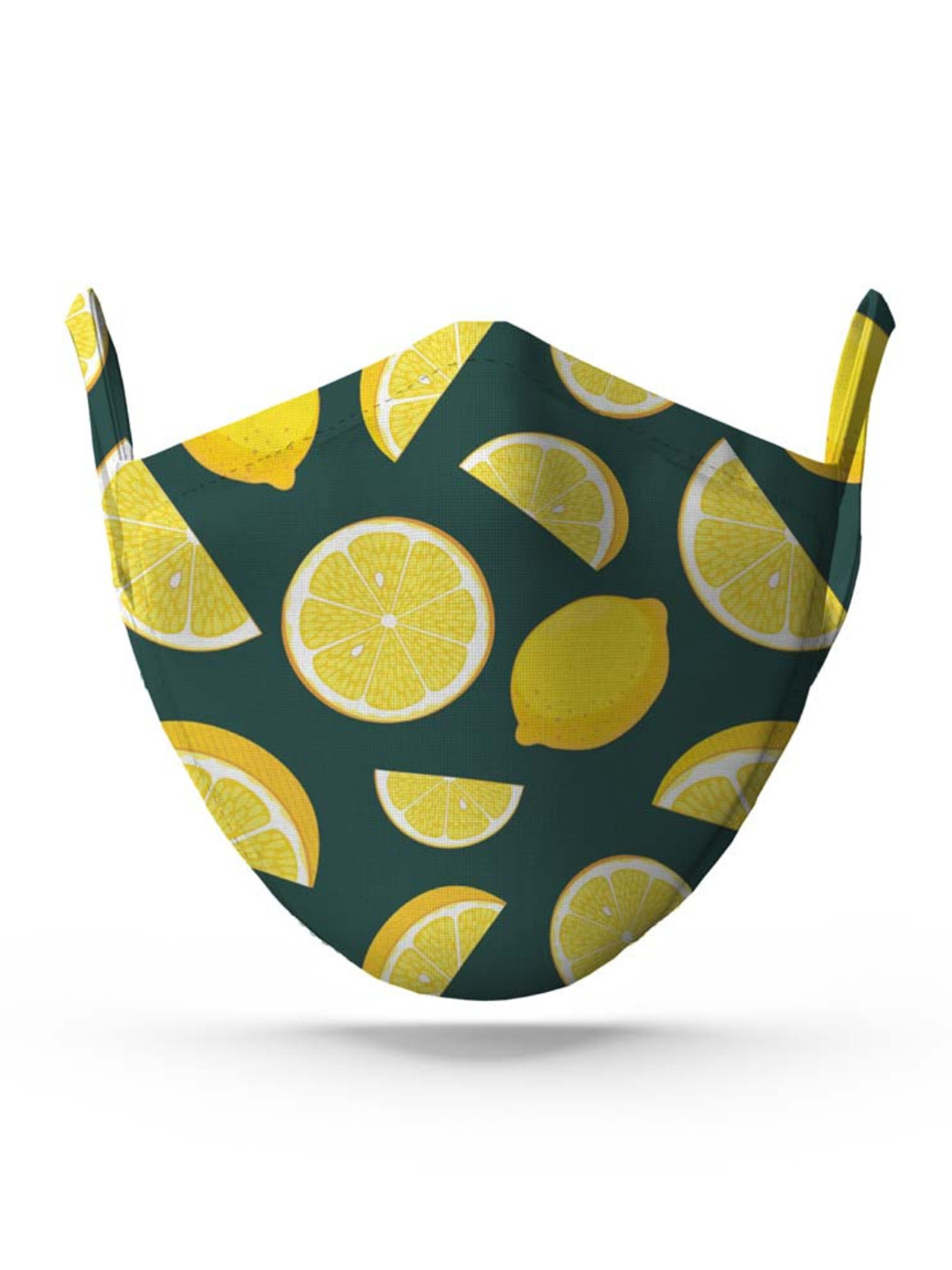 wHAT'S DOwn Green Printed Cotton Reusable Face Mask