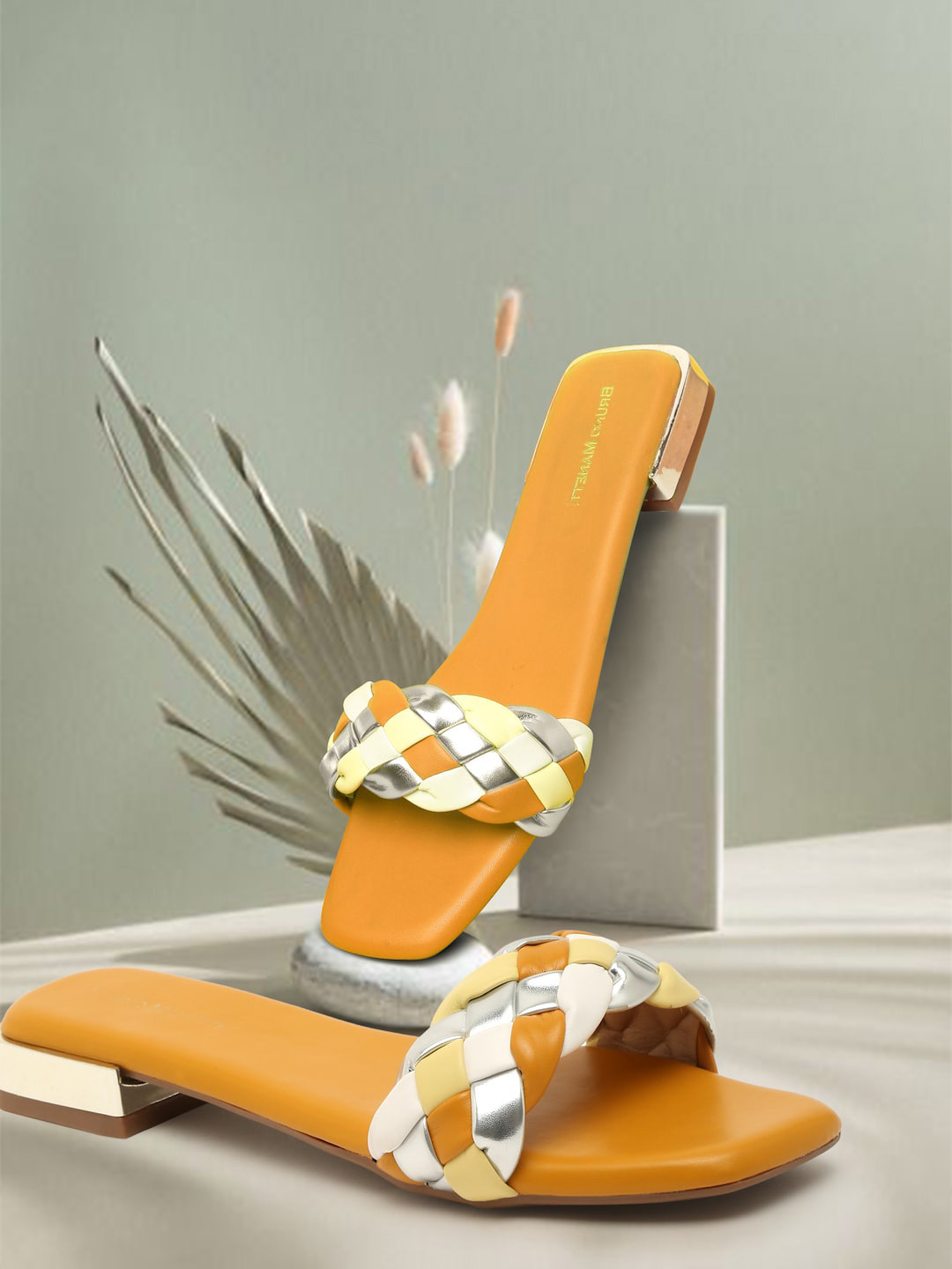 Bruno Manetti Women Yellow Flats