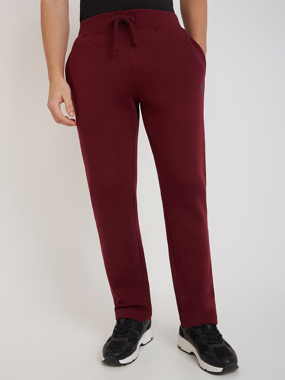 Parx Men Purple Solid Track Pant
