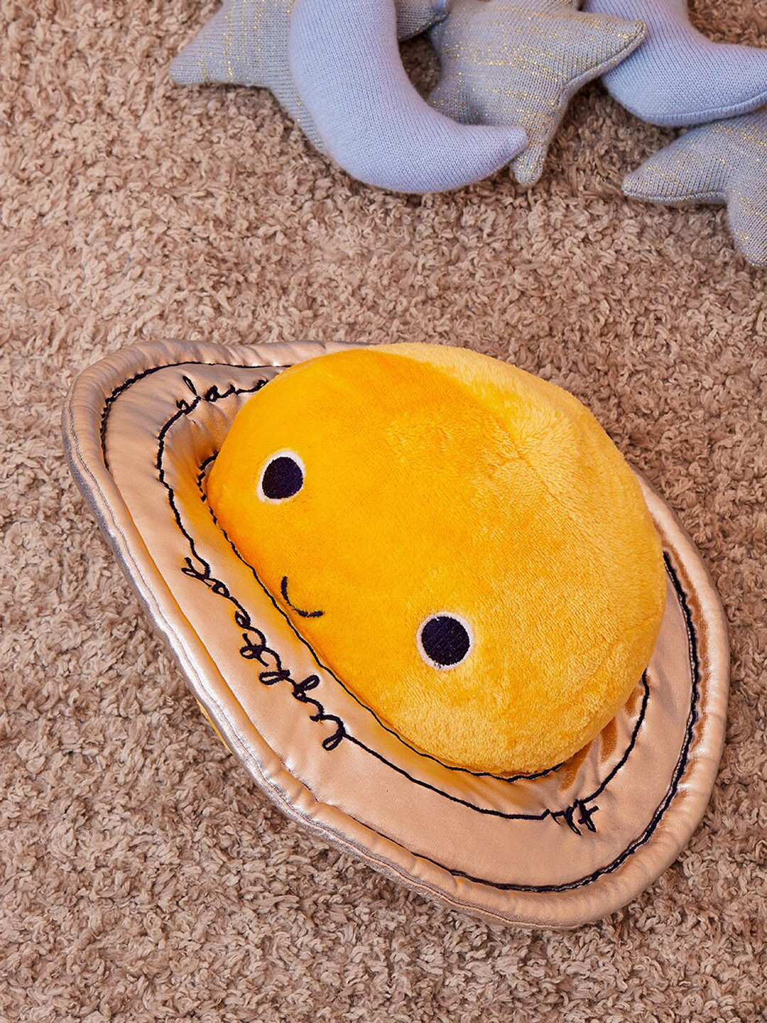 MiArcus Saturn Planet Soft Plush Toy Orange- Length 30 Cm