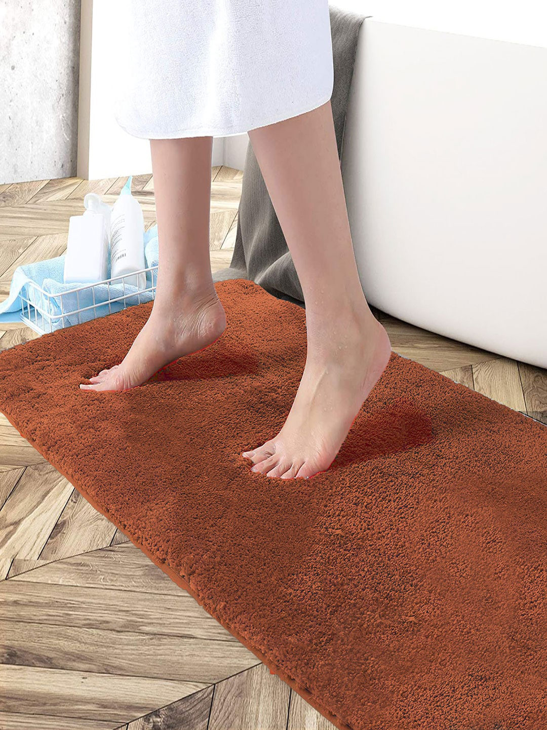 LUXEHOME INTERNATIONAL Rust Solid Doormat