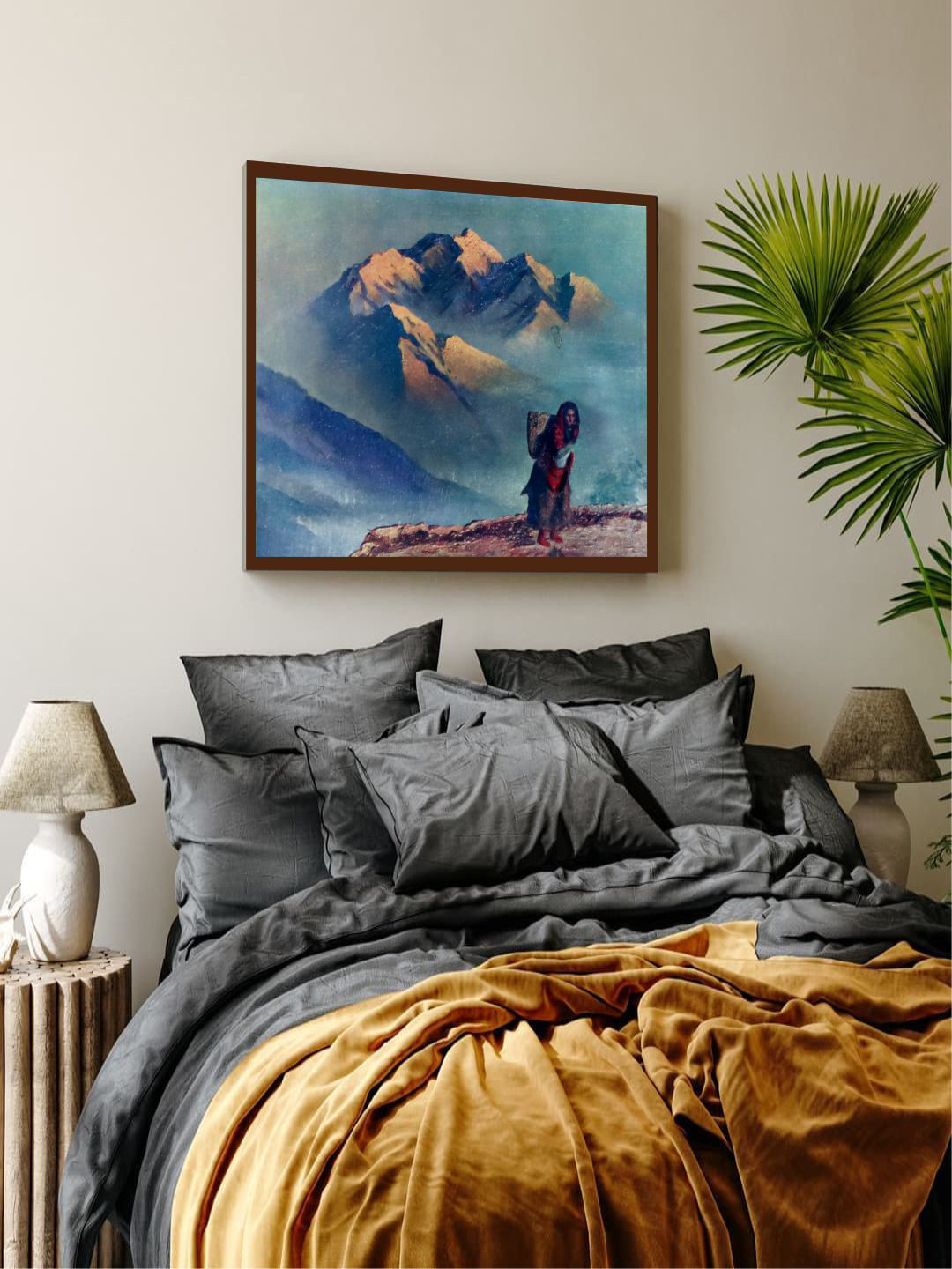 The Art House Abstract Printing Wooden Square Paintings Wall Art-39.8 x 8.4In