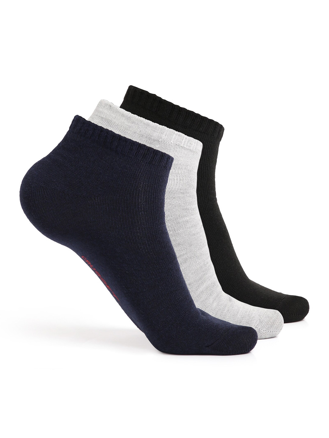 CRUSSET Men Pack of 3 Assorted Above Ankle-Length Socks