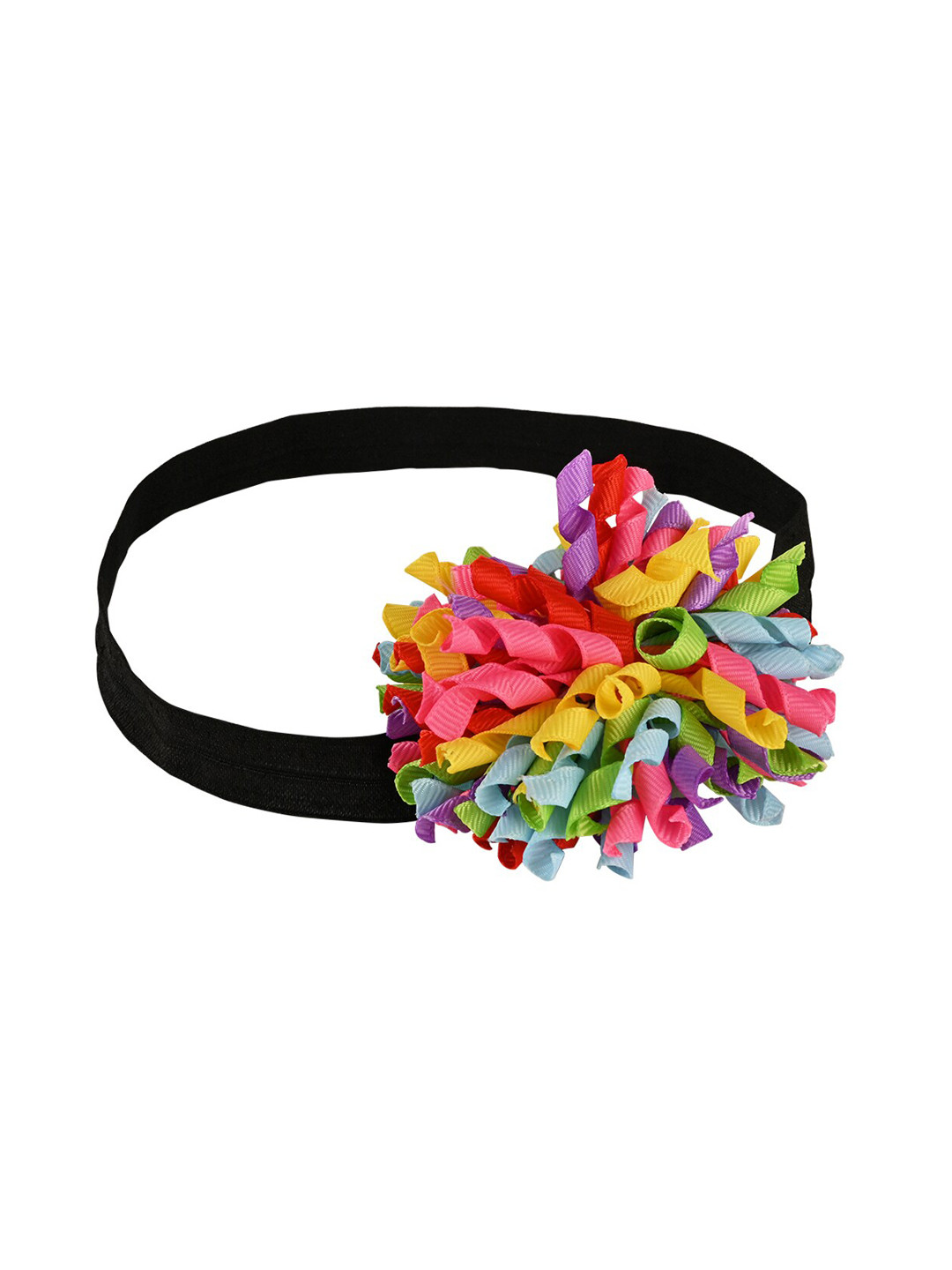 Aye Candy Girls Multi-colored  Rainbow Fluff Headband
