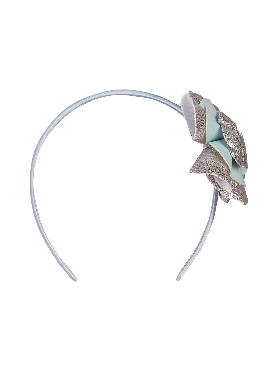 Aye Candy Girls Blue & Silver-Toned Big Flower Hairband