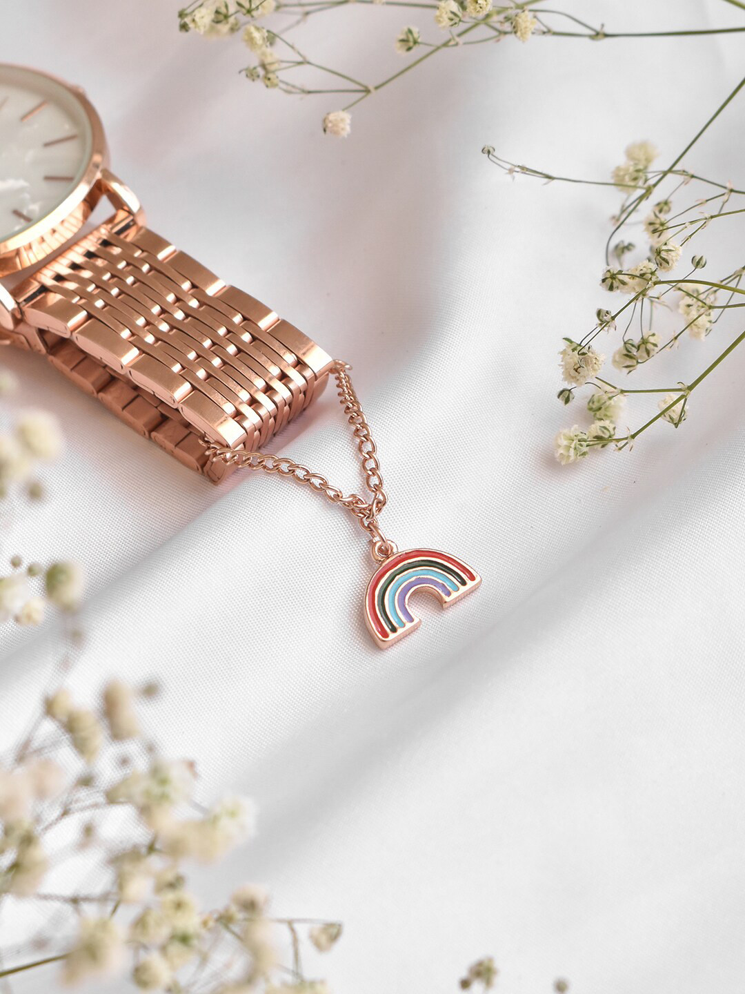 JOKER & WITCH Women Multicoloured Rainbow Dreams Watch Charm