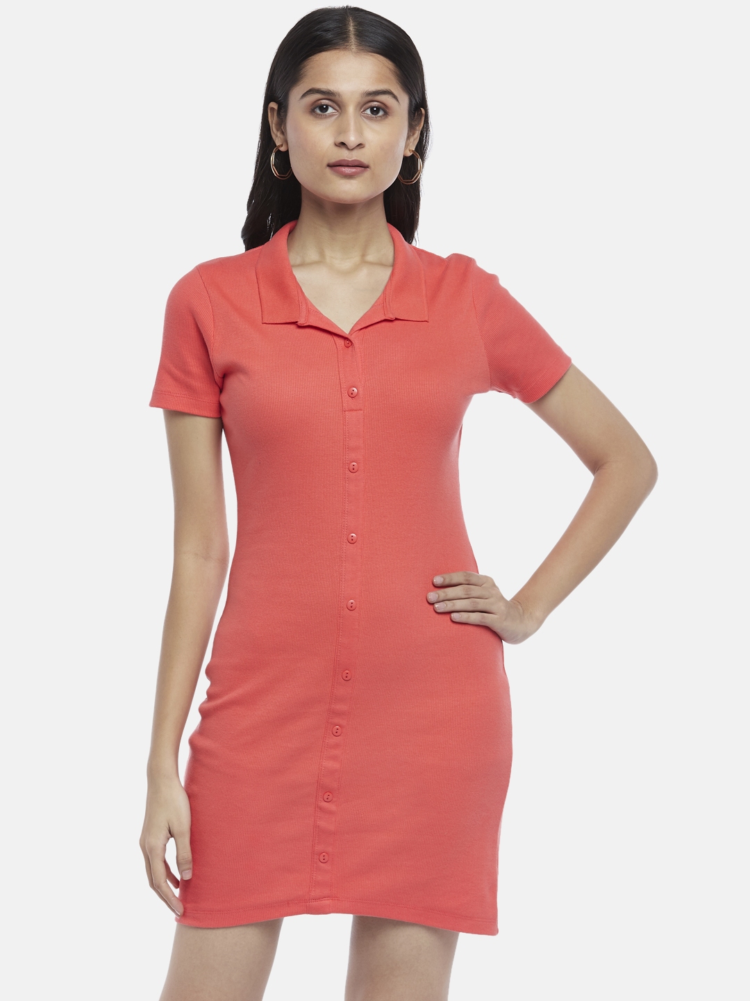 Coral t shirt dress sales