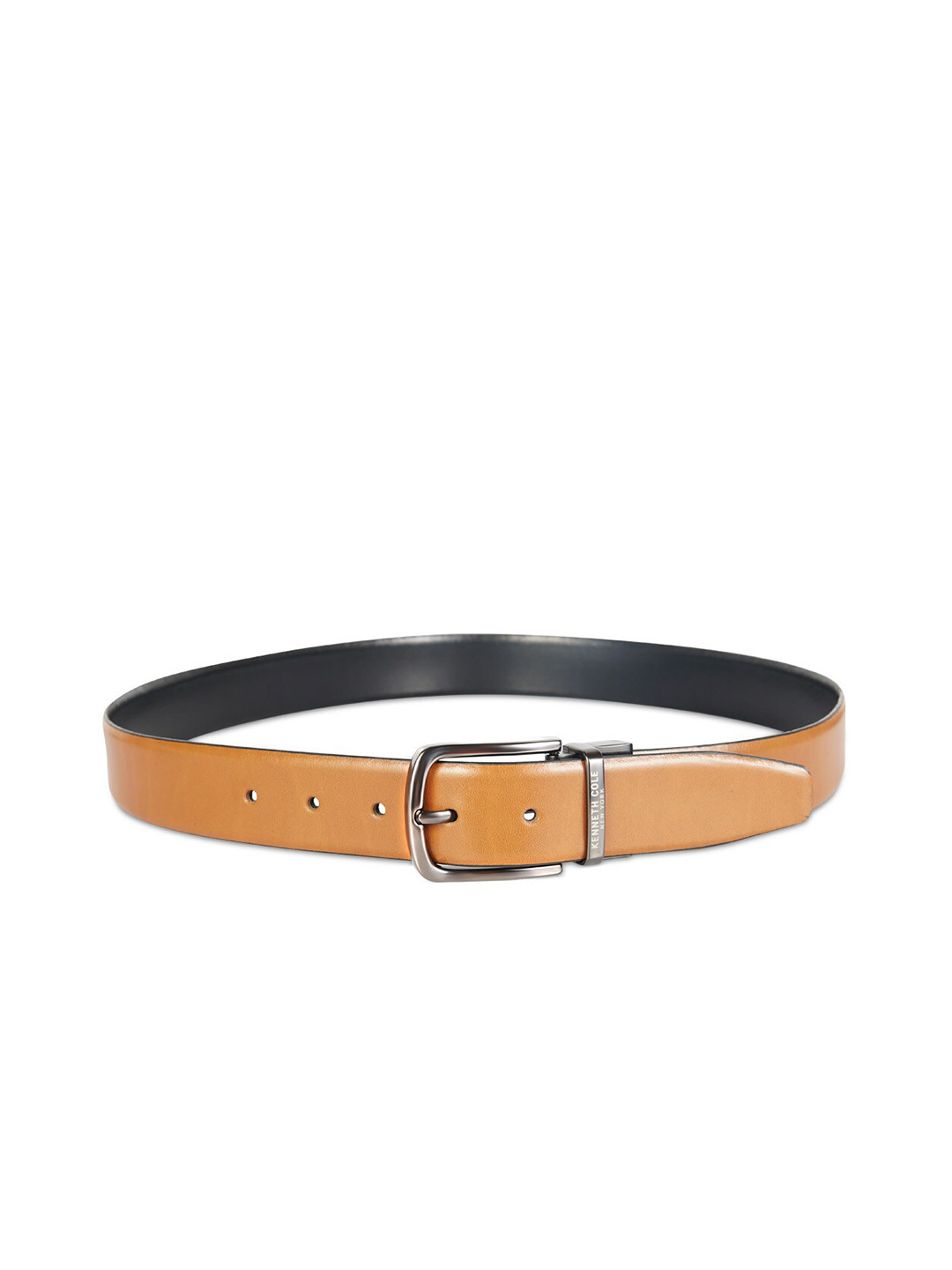 Kenneth Cole Men Brown Leather Belt