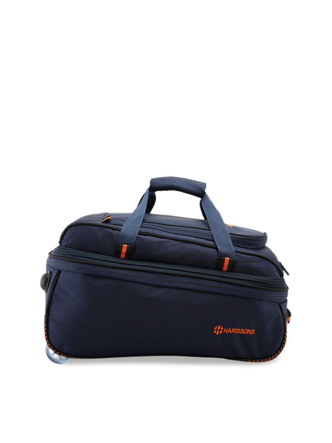 Harissons Unisex Navy Blue Solid Expander Duffel Bag