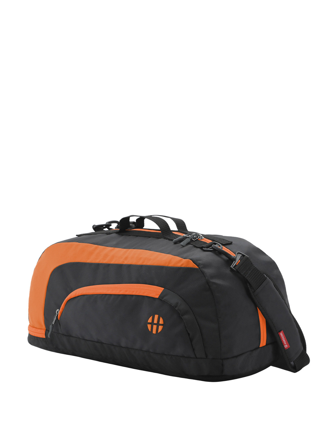 Harissons Jake Unisex 31L Black & Orange Water Resistant Sports & Gym Duffel Bag