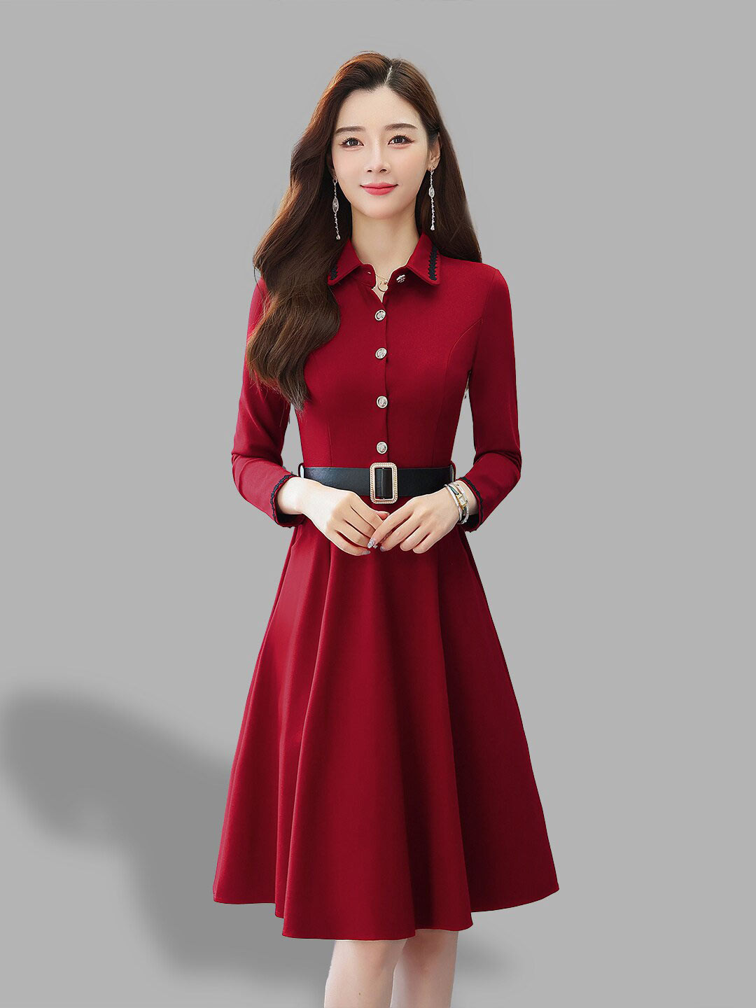 JC Collection Women Red Dress