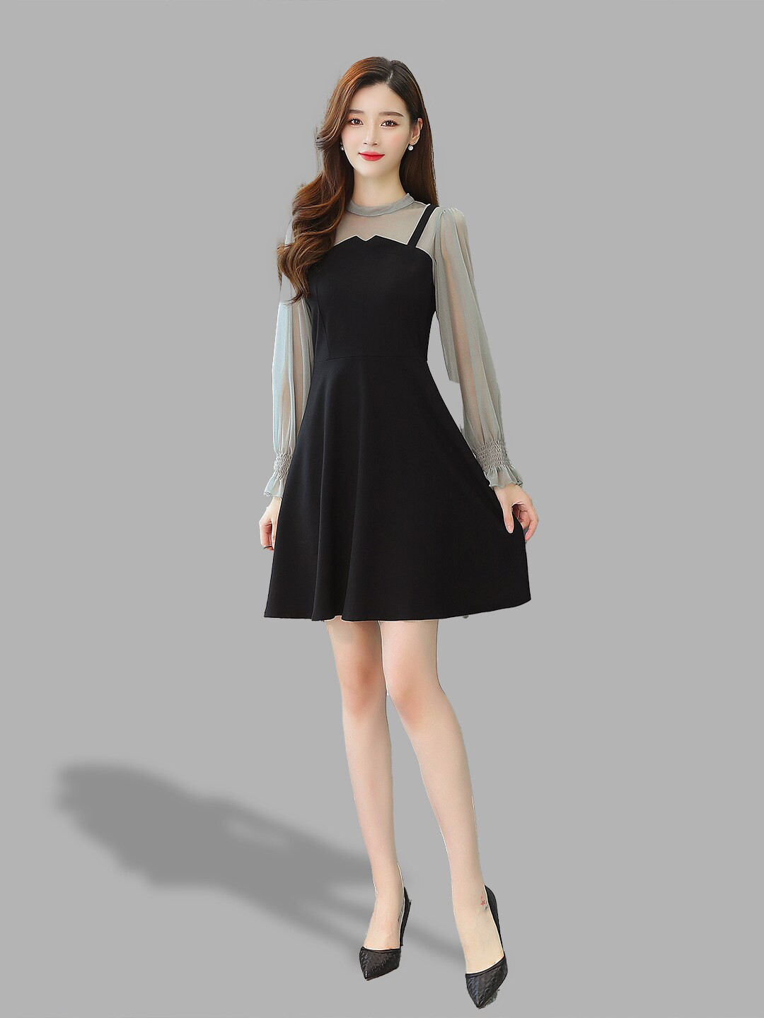 JC Collection Women Black Mini Dress