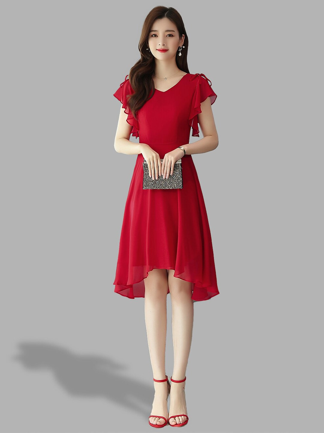 JC Collection Women Red Dress
