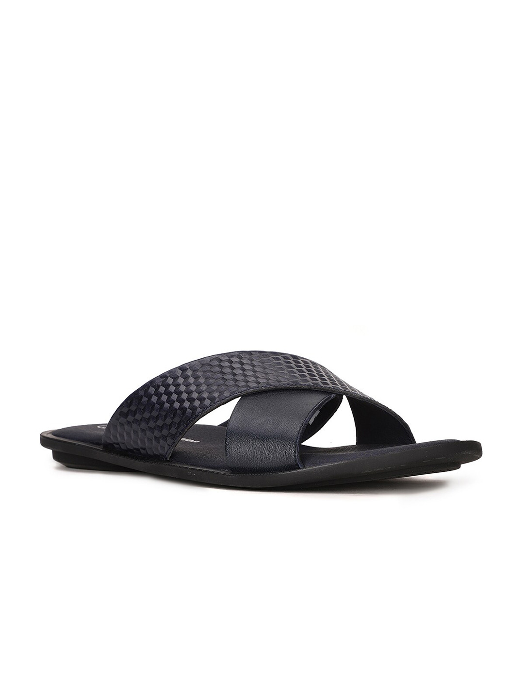 Hush Puppies Men Blue Leather Sandals