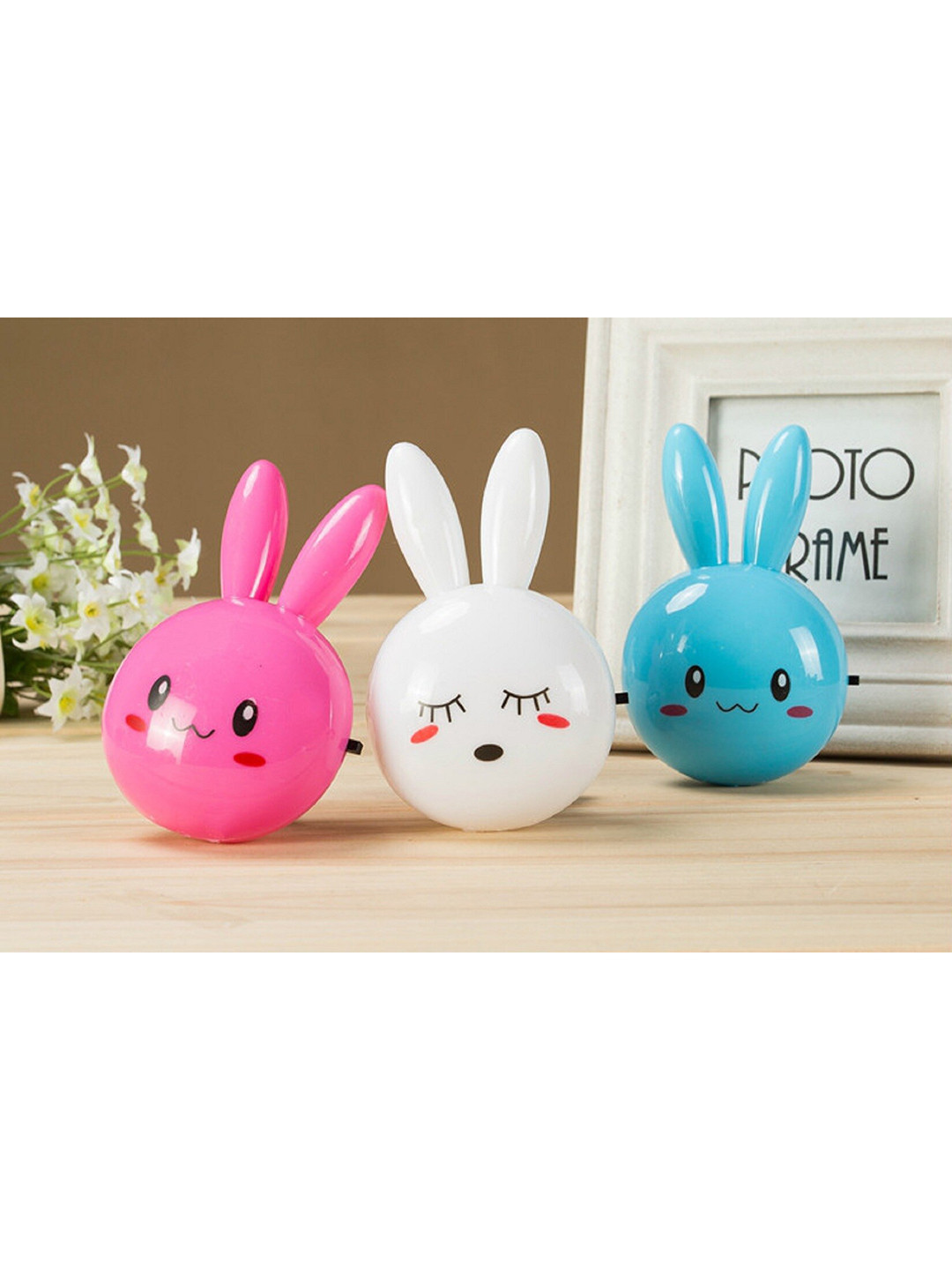 SKYLOFTS White Rabbit LED Plug in Wall Socket Night Lamp