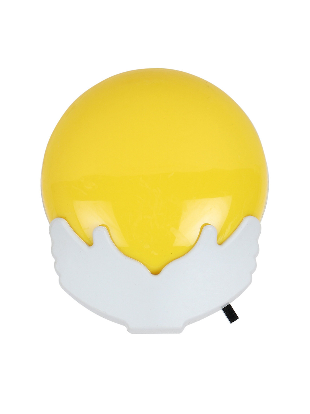SKYLOFTS Yellow Round LED Night Plug in Wall Lamp