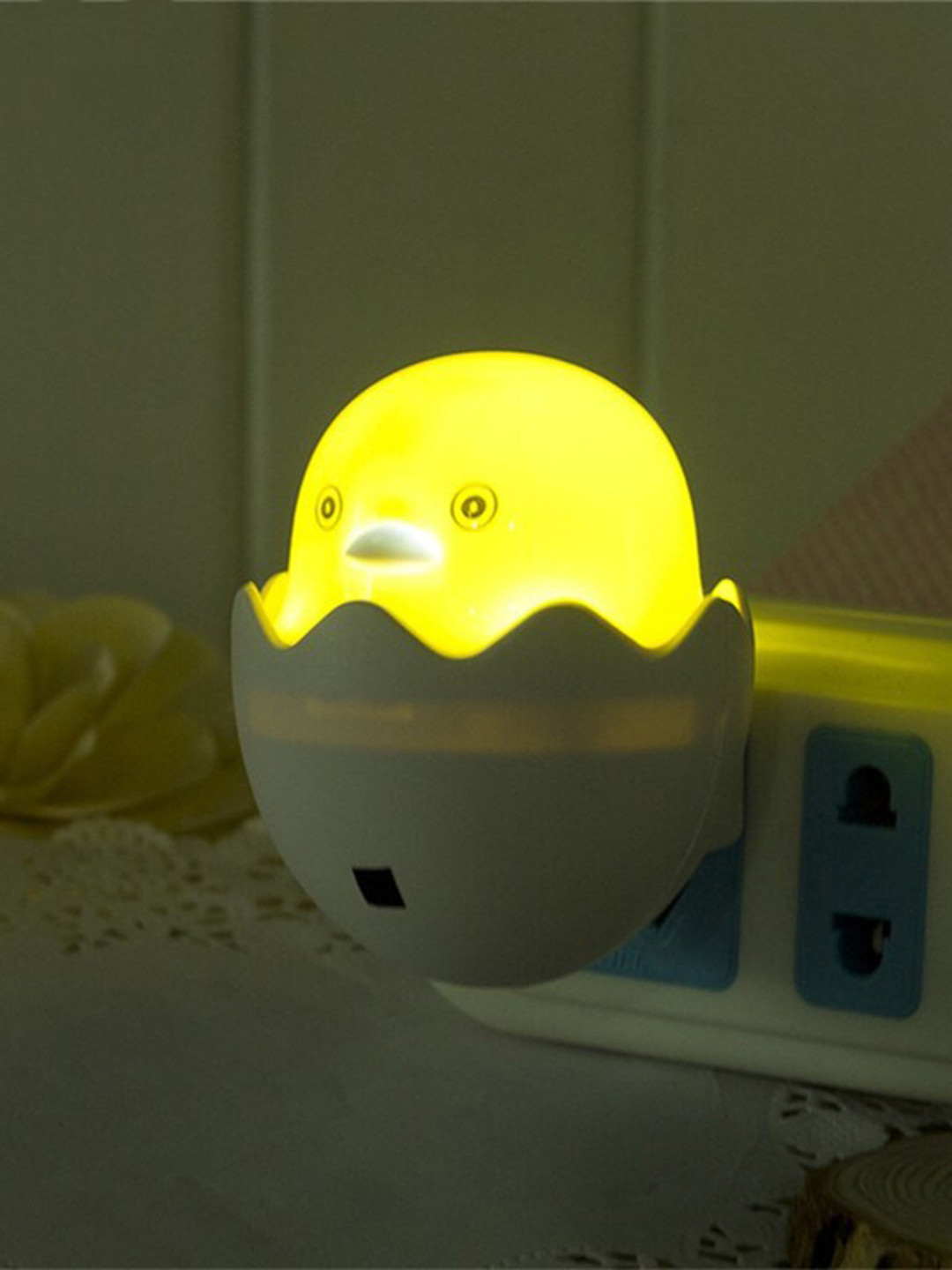 SKYLOFTS Yellow LED EU Plug Duck Wall Socket Night Lamp