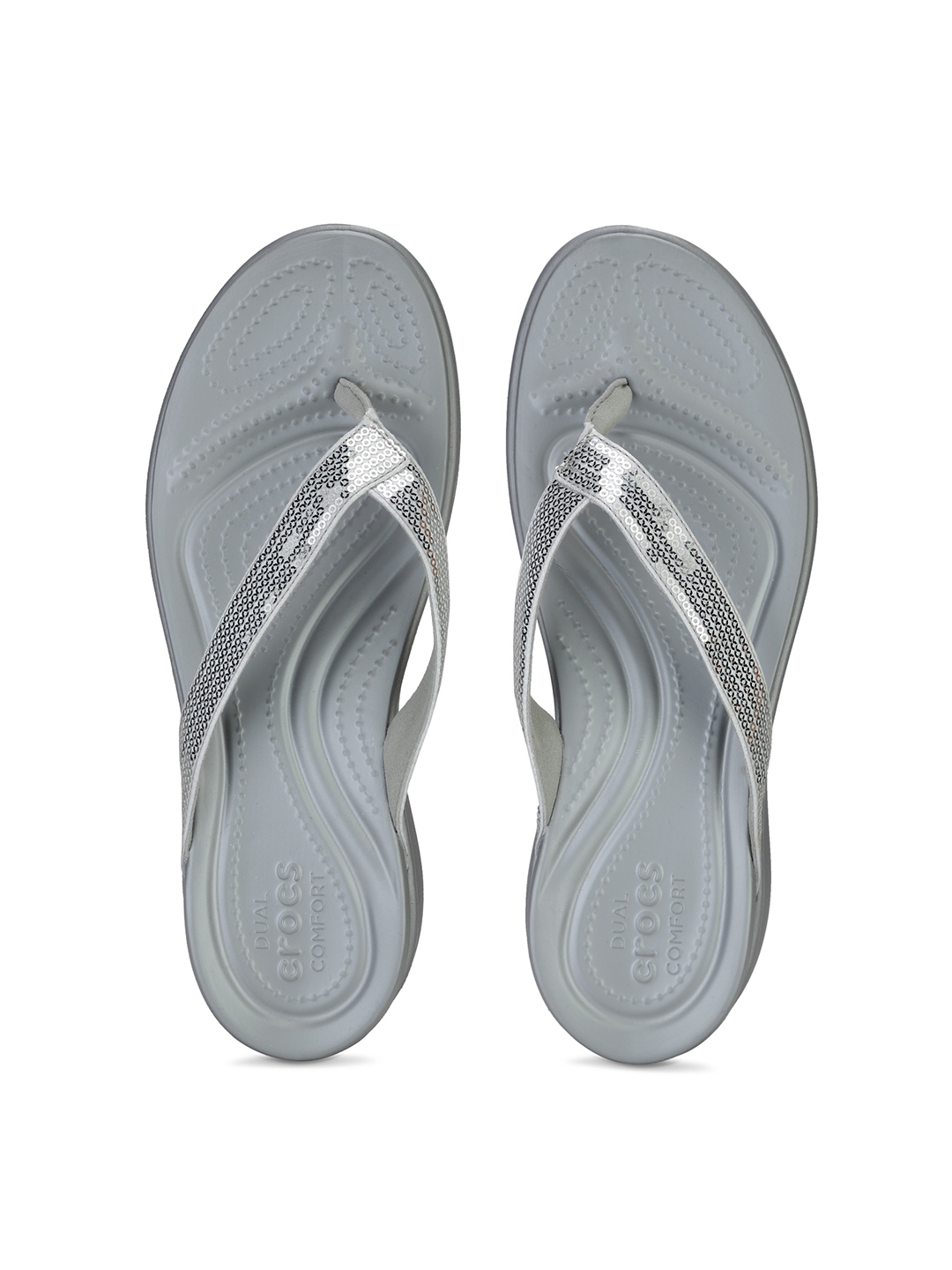 crocs dual comfort flip flops