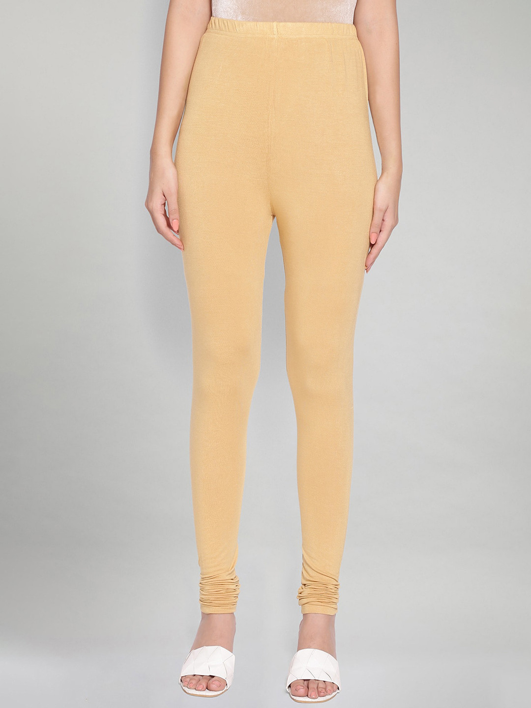 elleven High-Rise Churidar Length Slip-On Leggings