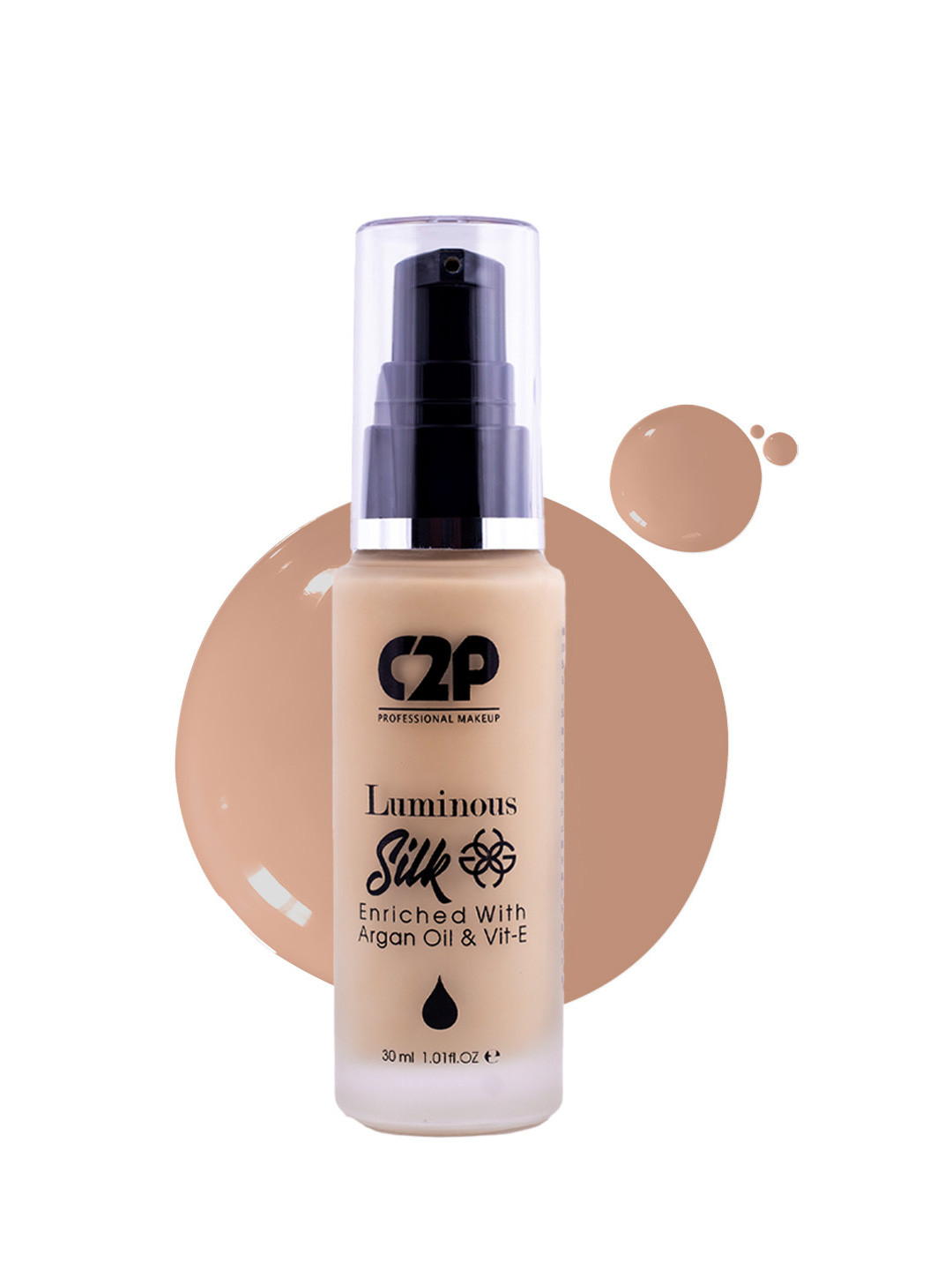 C2P PROFESSIONAL MAKEUP Luminous Silk Foundation 30 ml - Medium Tan 10
