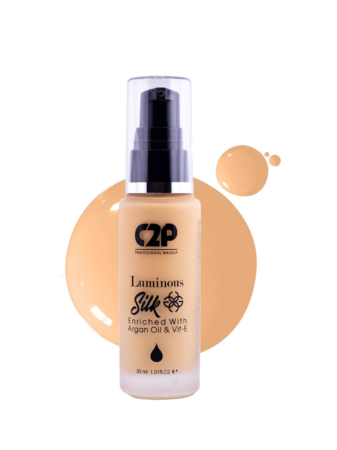 C2P PROFESSIONAL MAKEUP Luminous Silk Liquid Foundation with Argan Oil - Fair 02