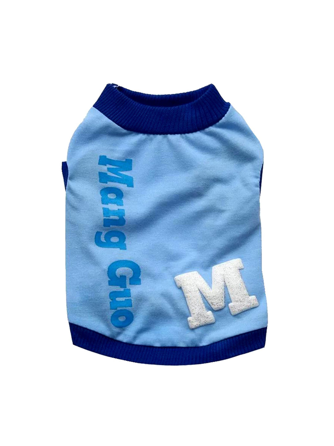 PAWCHIE Blue & White Printed Dog T-shirts