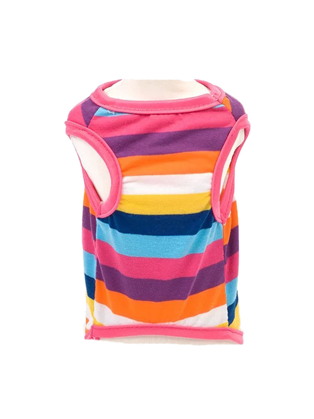 PAWCHIE Pink & Blue Printed Cotton Dog Tshirts