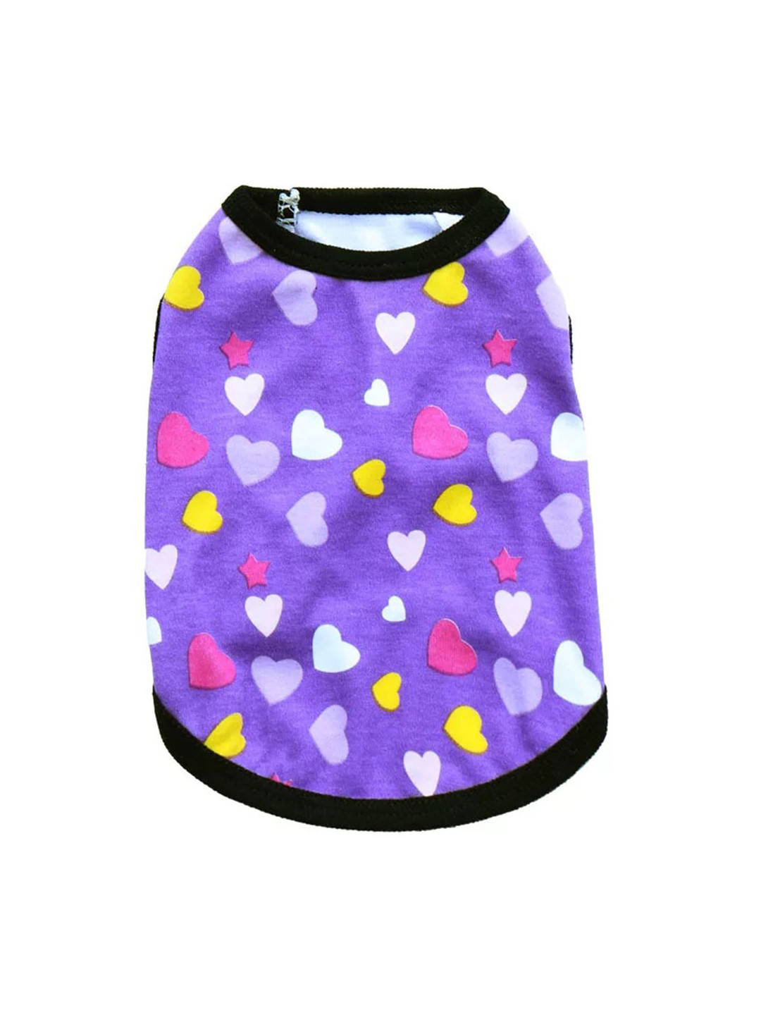 PAWCHIE Purple & Pink Printed Cotton Dog Tshirts