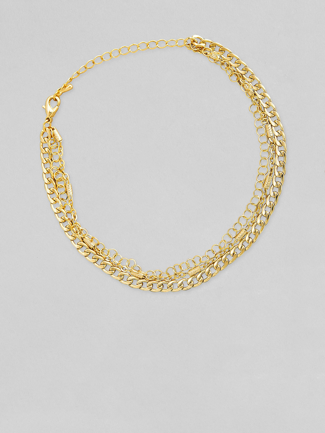 Rubans Gold-Plated Chain Style Anklet