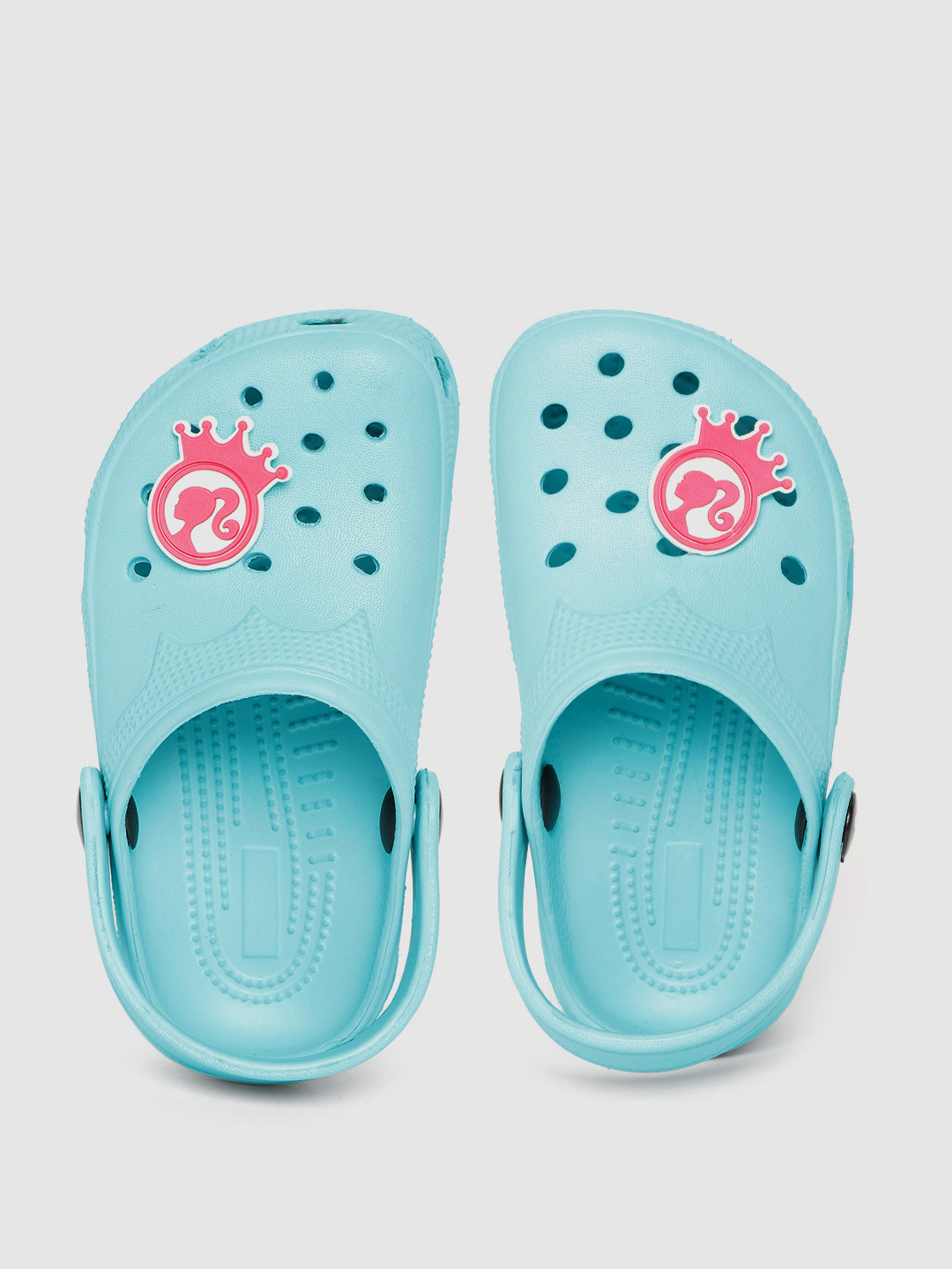 toothless Girls Turquoise Blue Barbie Rubber Clogs