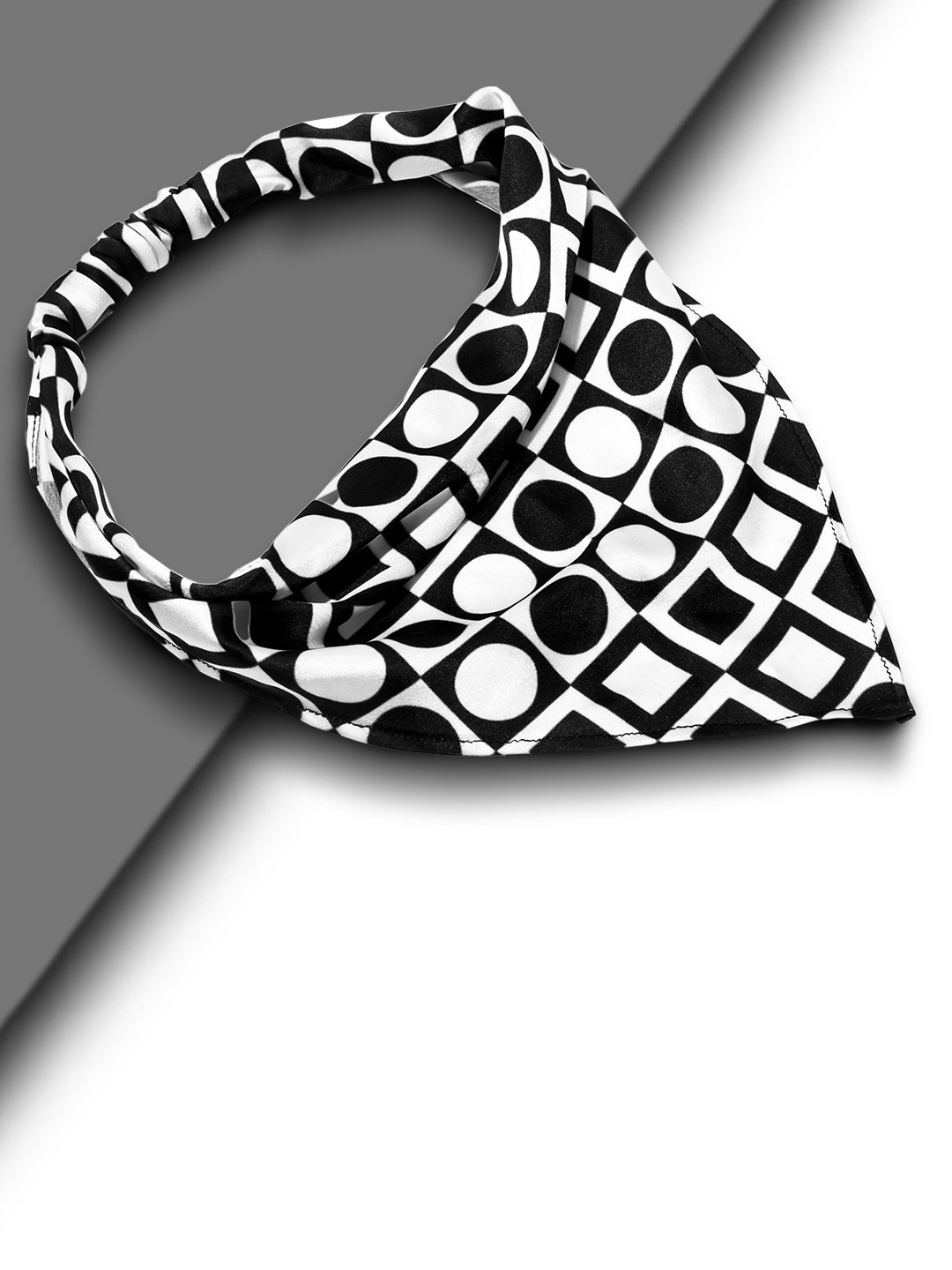 HAIR DRAMA CO. Women Geometric Printed Bandana Headband