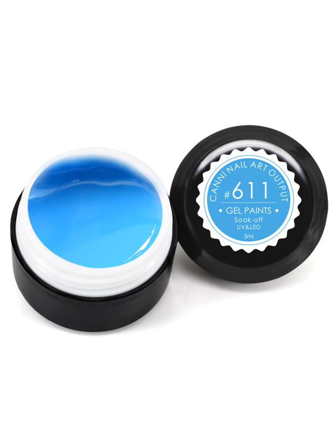 CANNI Pure Colors Solid LED UV Gel Varnish Nail Polish - Shade 611