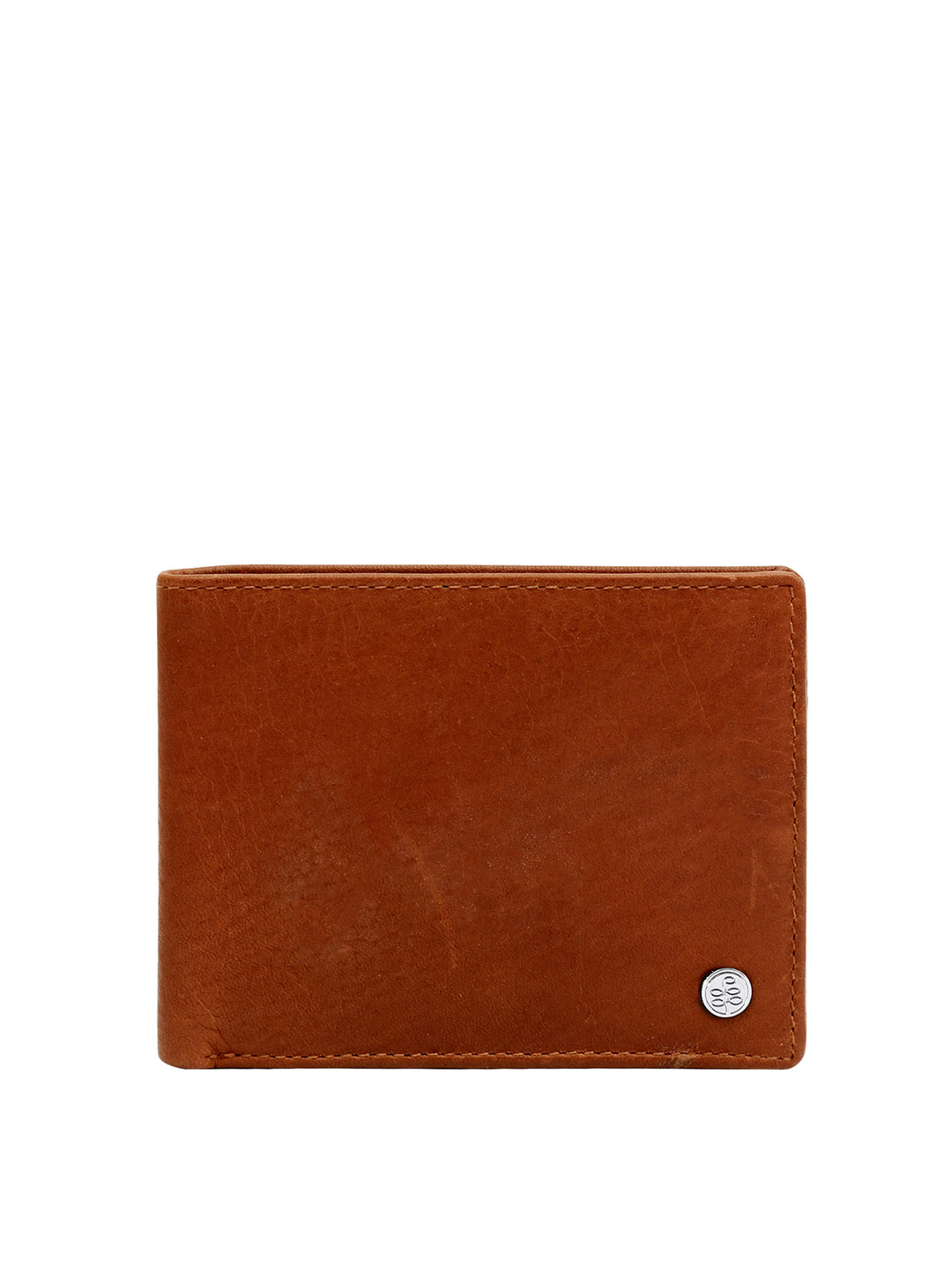Eske Men Brown Leather Two Fold RFID Wallet