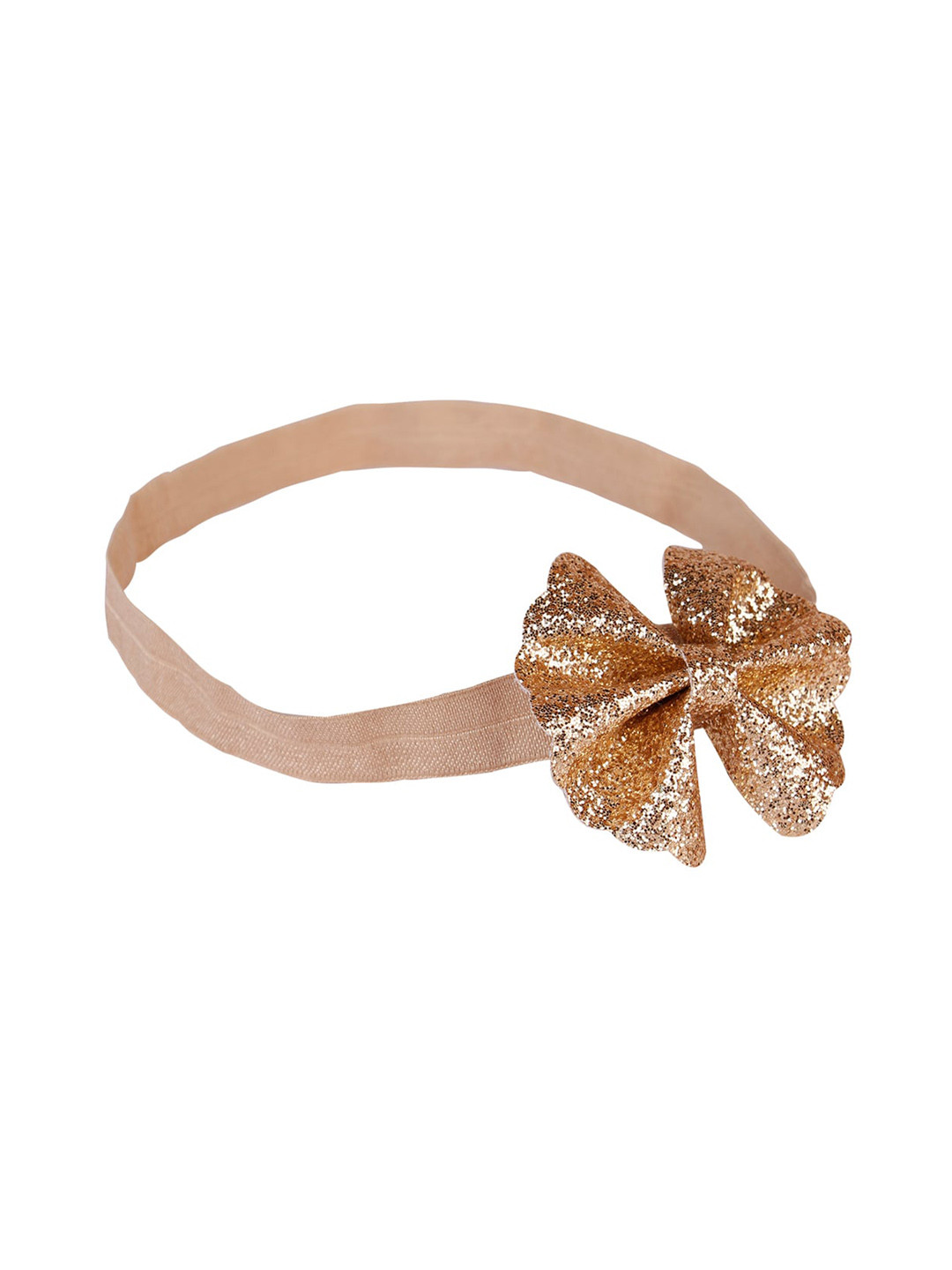 Aye Candy Girls Gold-Colored Embellished Bow Chill Wrap Headband
