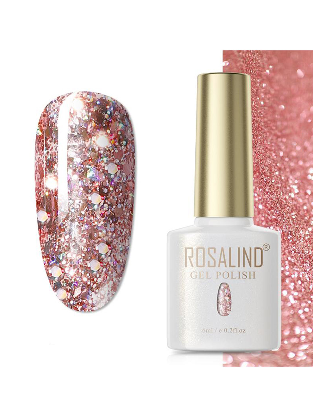 ROSALIND Soak Off RAE Pure Color UV LED Gel Nail Polish - PX037