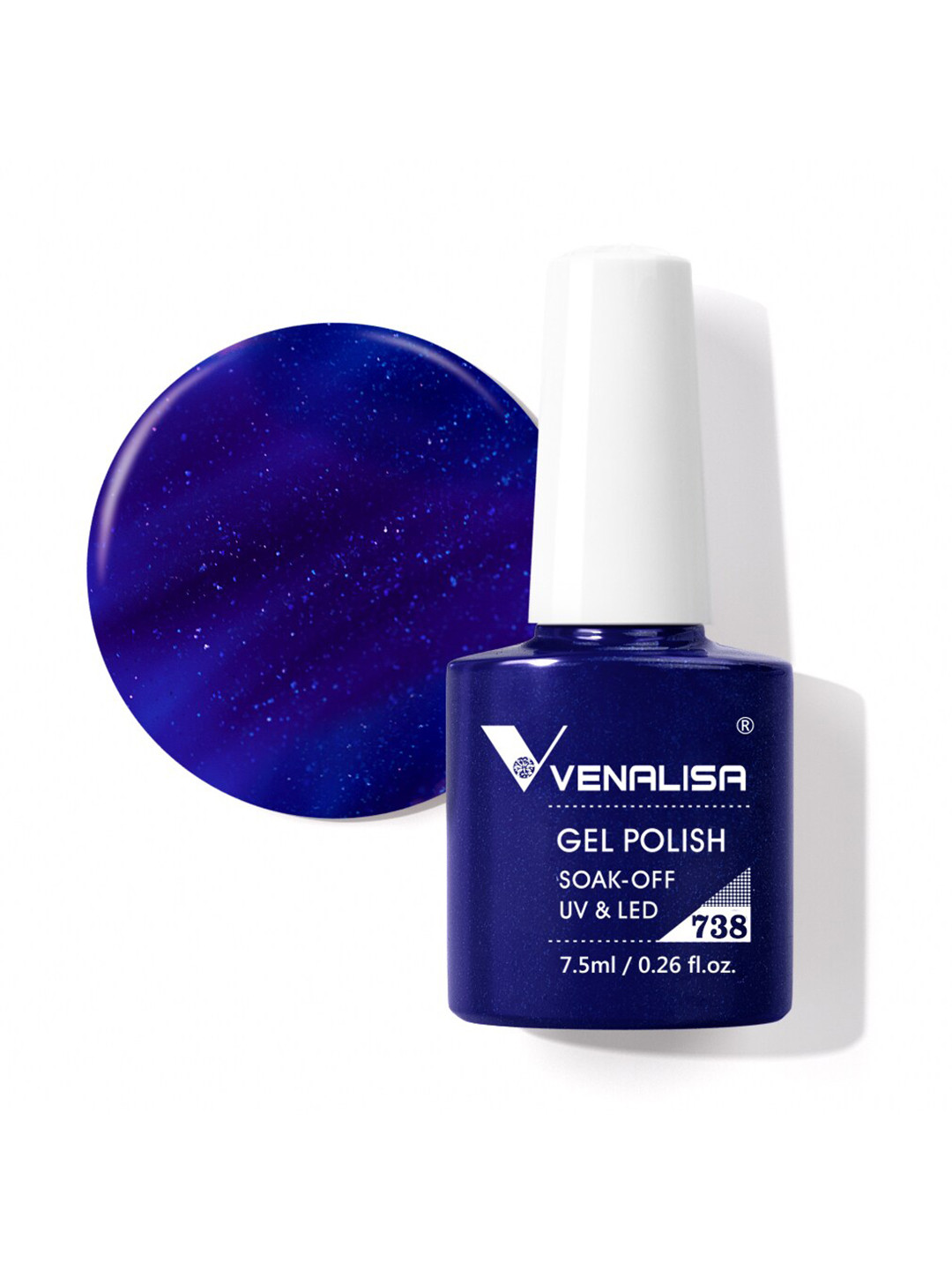VENALISA Soak-Off UV LED Long-Wearing Gel Nail Polish - Shade 738
