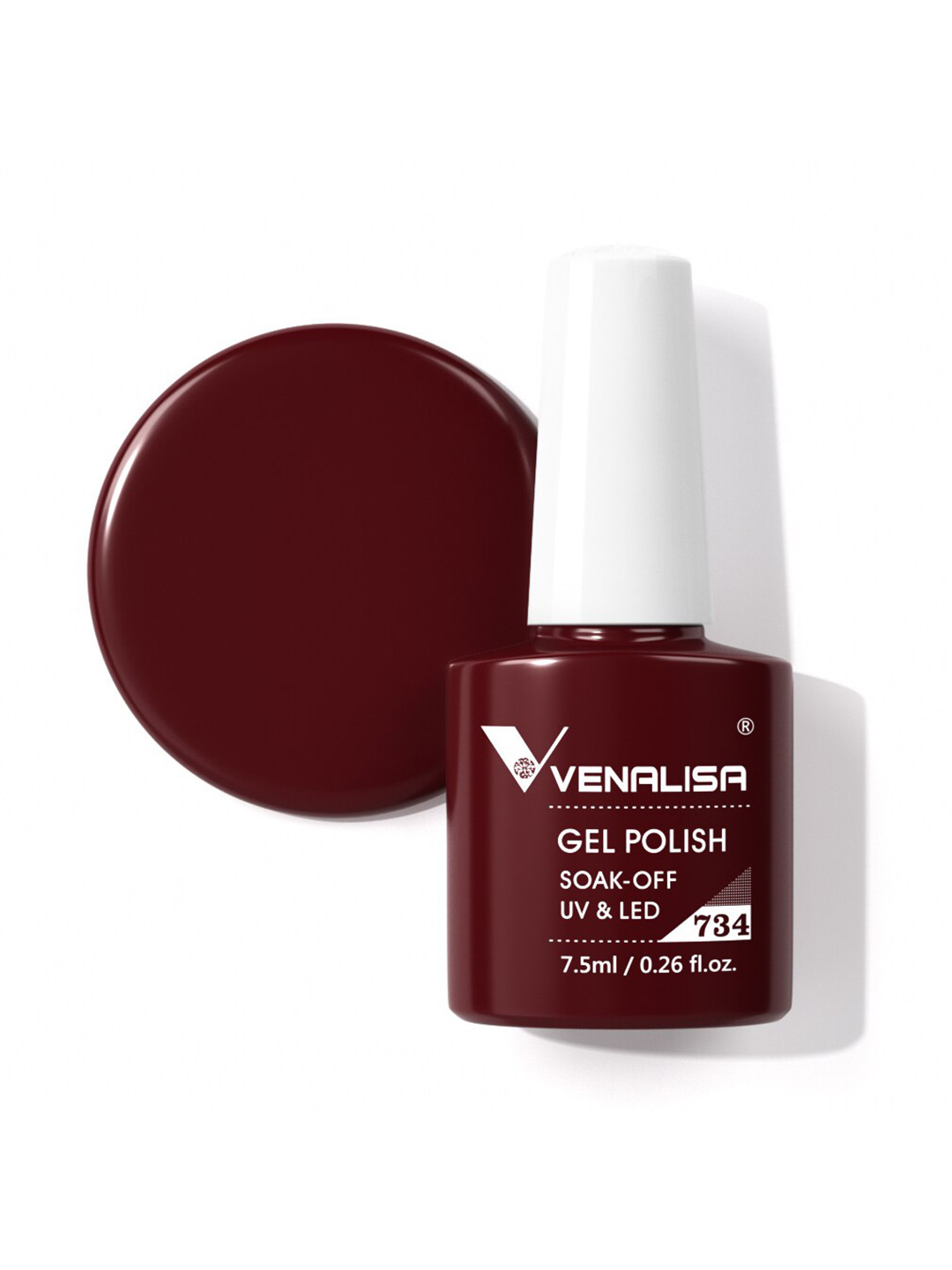 VENALISA Soak-Off UV LED Long-Wearing Gel Nail Polish - Shade 734